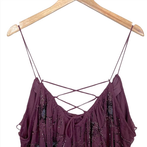 Free People Elsa Embellished Tank Top Size Medium - Picture 5 of 11